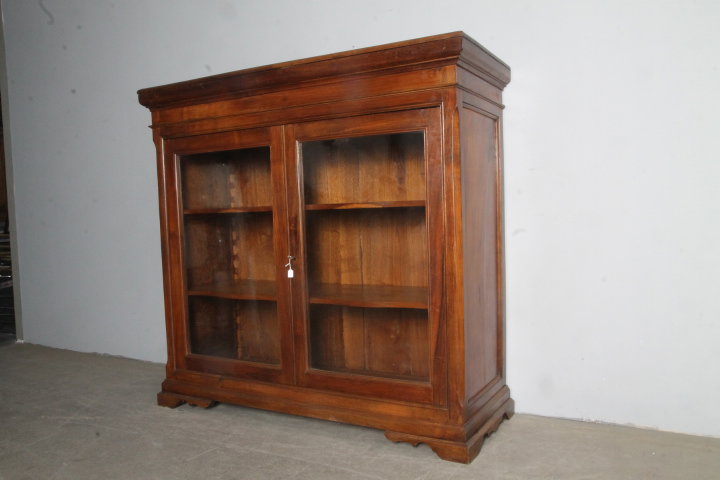 Antica credenza/ libreria bassa in palissandro fine 800 . restaurata . Mis 142 x 52 . H 135 
